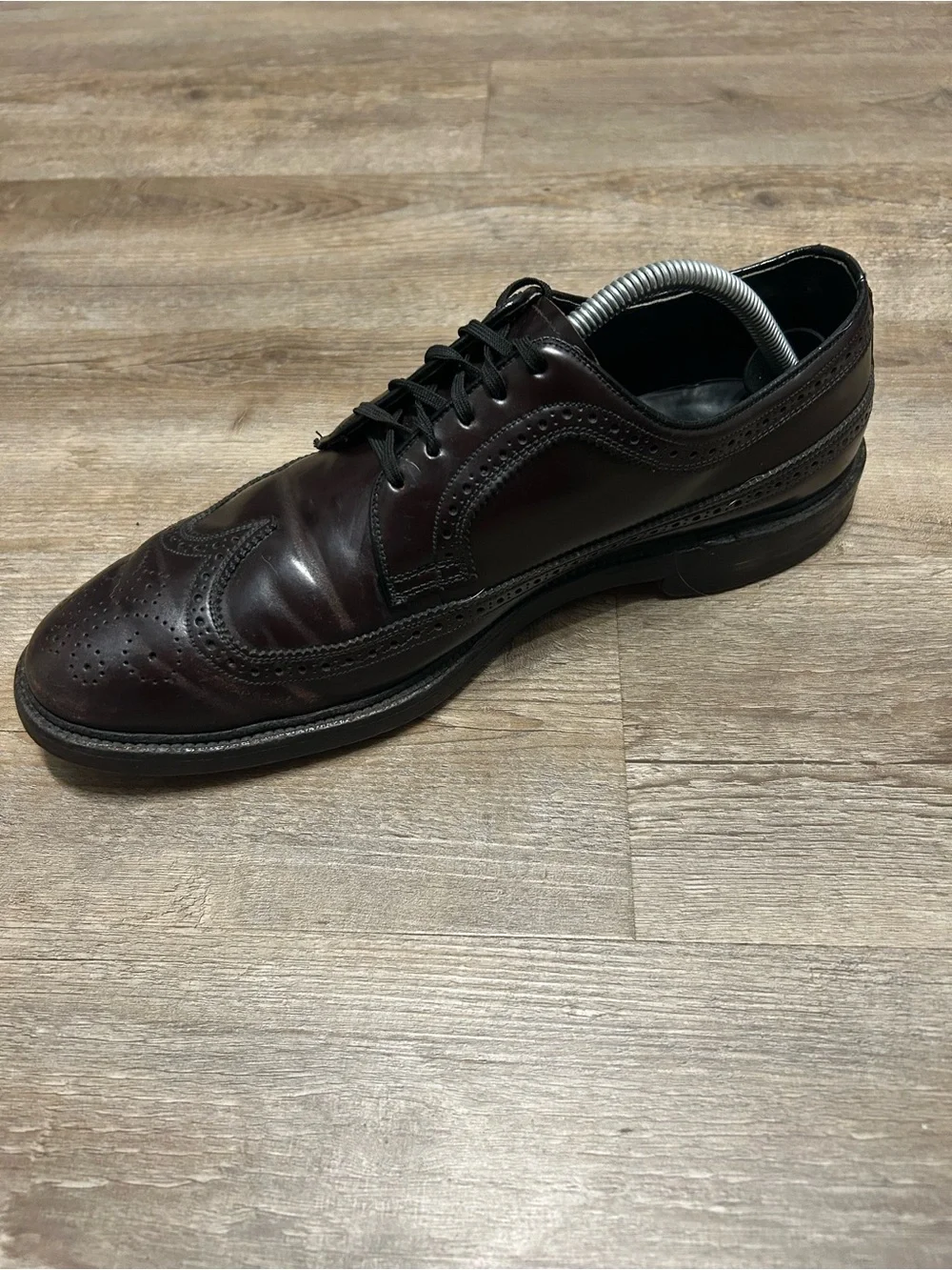Mason Imperial Men's Size 10 Shell Cordovan Burgundy Wingtip Oxfords Shoes #8